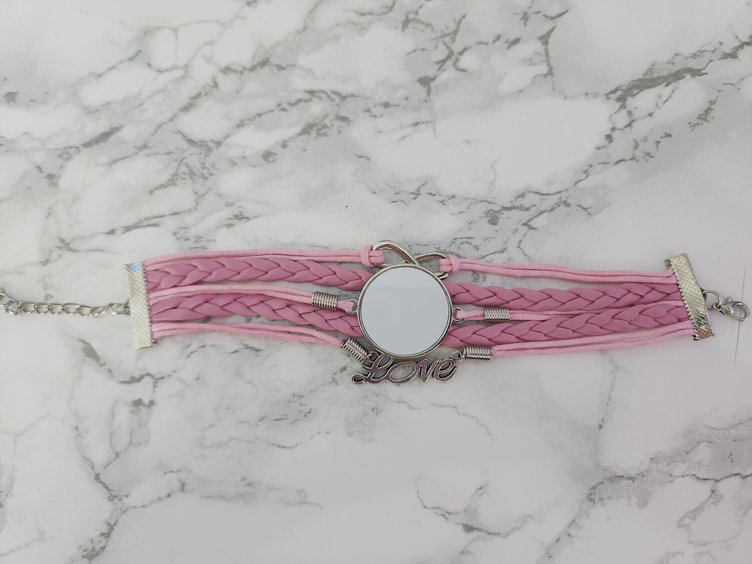 Bracelet love rose à personnaliser