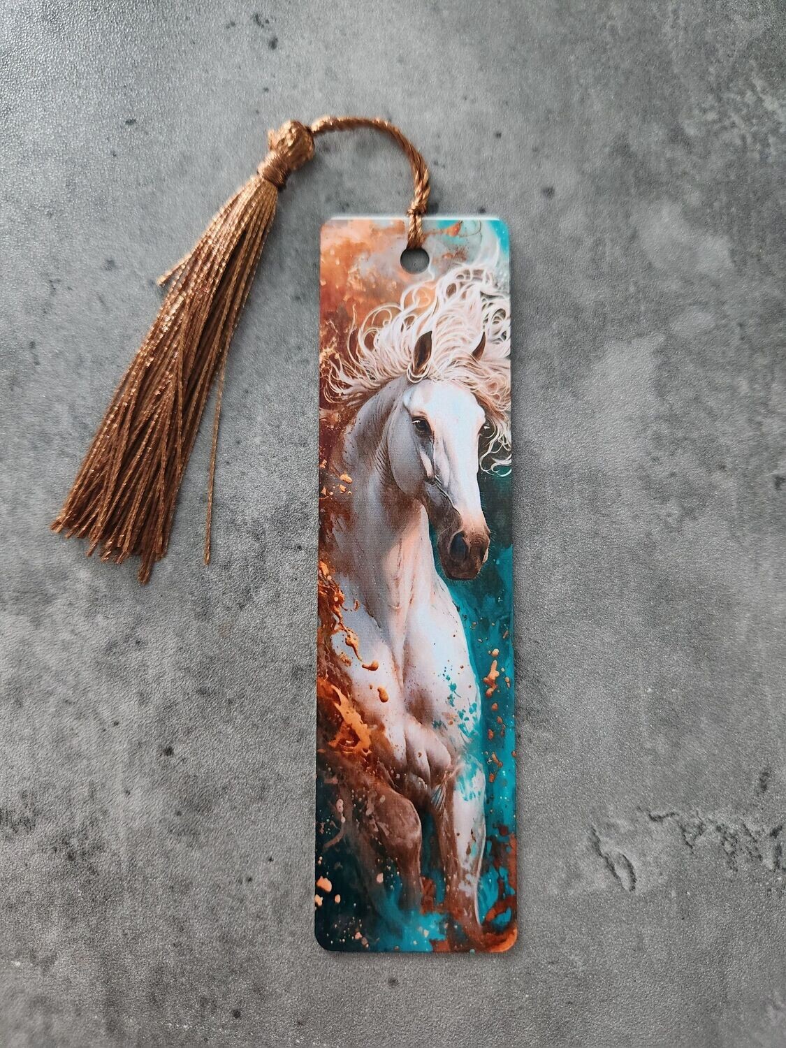 Marque page cheval blanc