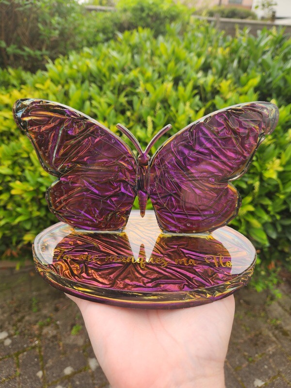 Papillon sur socle personnalisé