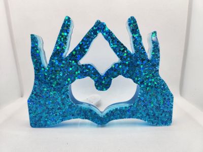 Mains forme coeur XL personnalisées