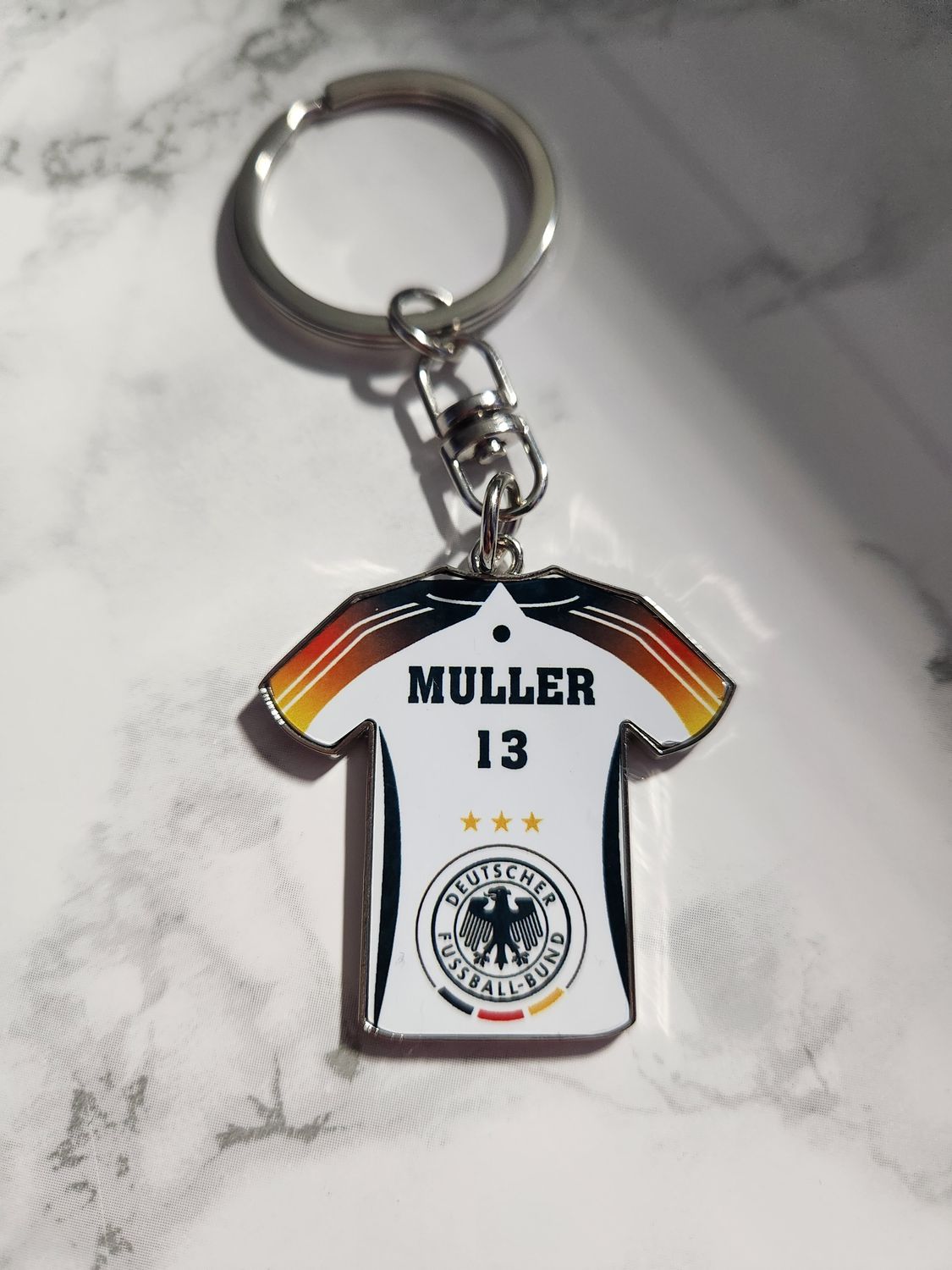 Porte clé maillot de foot métal personnalisé