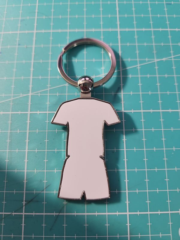 Porte clé maillot de foot métal complet personnalisé