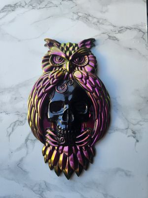 Hibou skull caméléon et noir