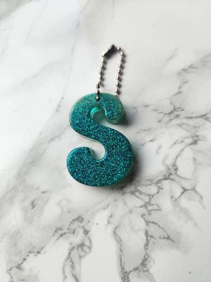 S dégradé vert pailleté