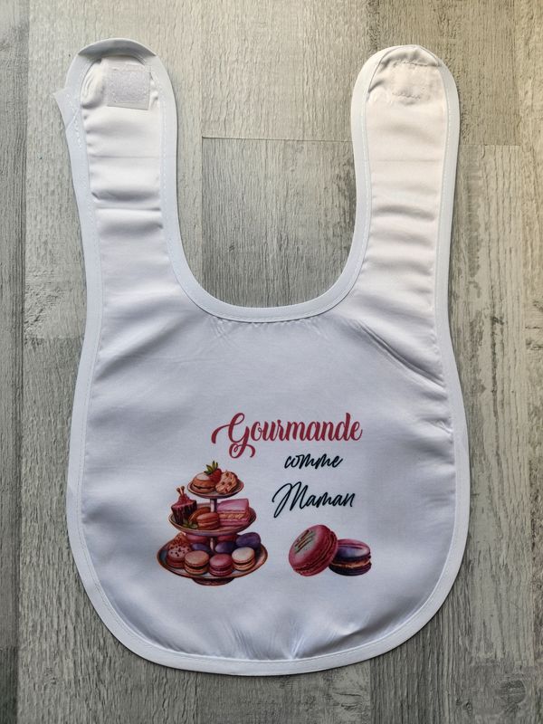 Bavoir gourmande comme maman
