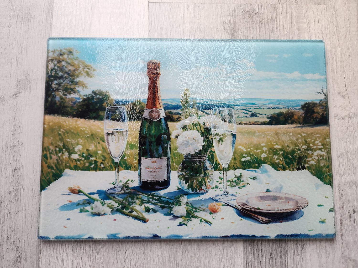 Planche à découper pique nique en plein air