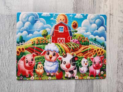 Puzzle 20 pièces animaux de la ferme Puzzle 20 pièces animaux de la ferme