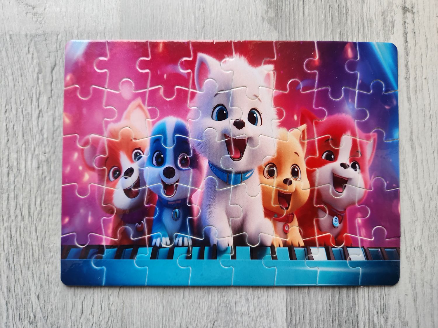 Puzzle 40 pièces chiens chanteurs