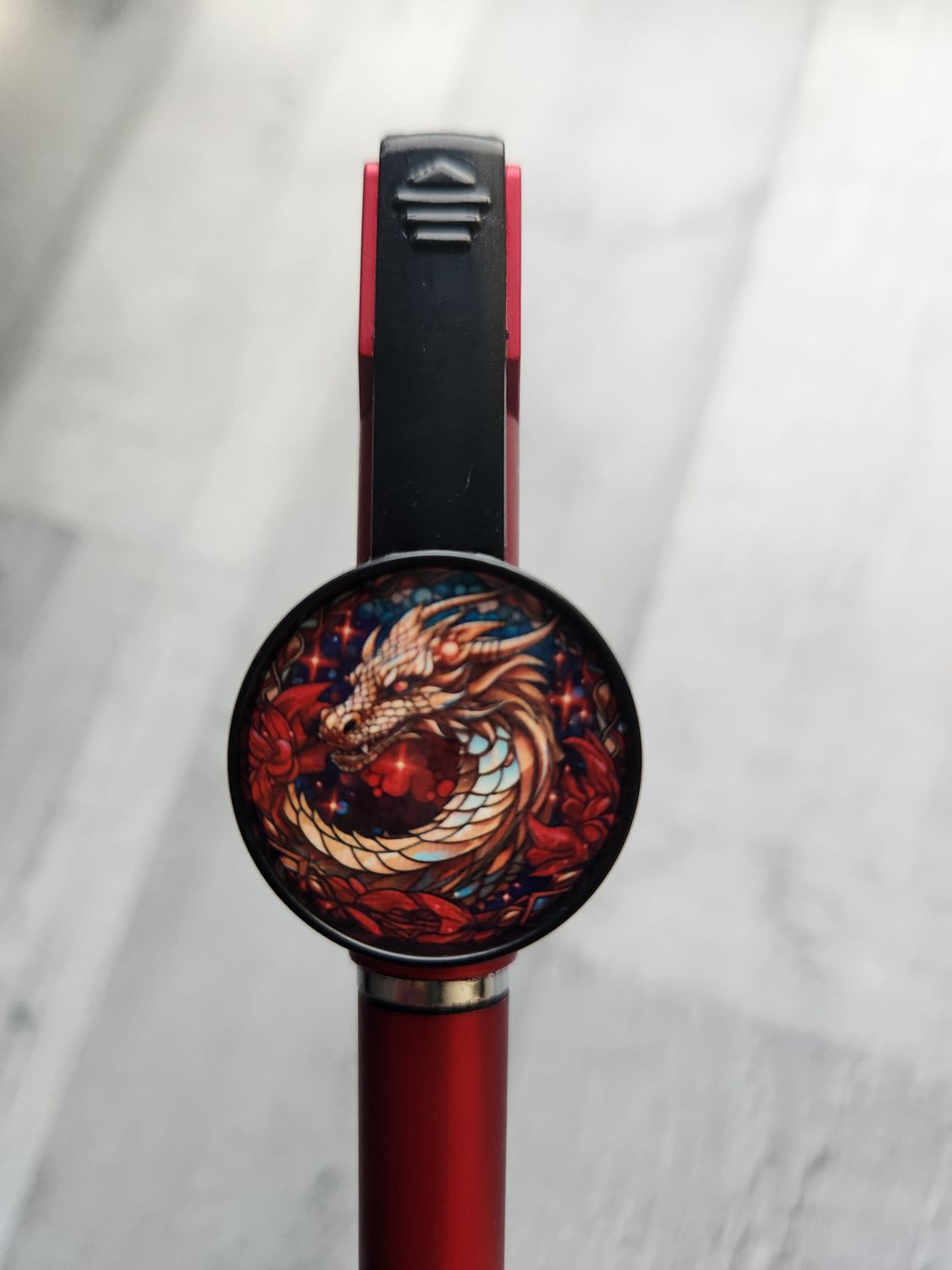 Stylo 3 en 1 rouge dragon