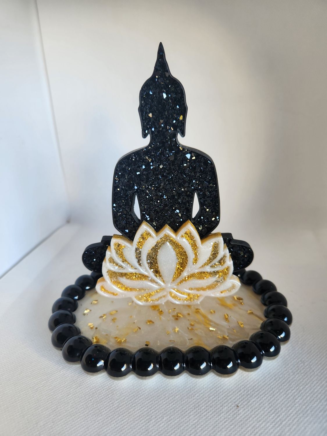 Bouddha diamant lévitation et son lotus personnalisé