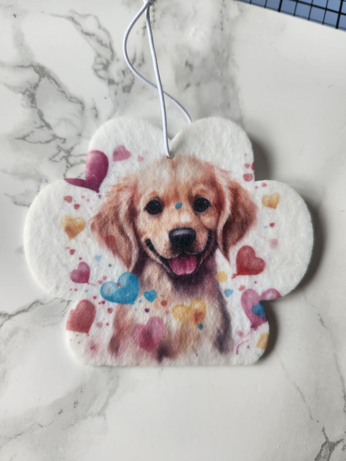 Désodorisant patte golden retriever
