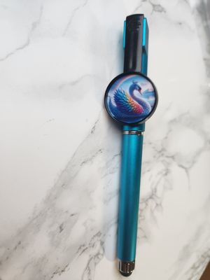 Stylo 3 en 1 bleu cygne royal