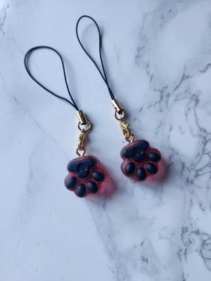 Mini patte rouge et noir MAT Mini patte rouge et noir MAT