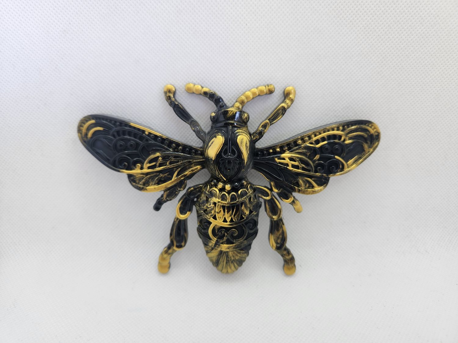Abeille noir et or personnalisée