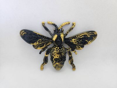 Abeille noir et or personnalisée