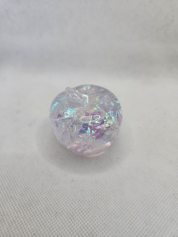 Petite pomme transparente holographique