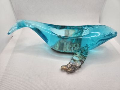 Baleine décor sable et coquillages Baleine décor sable et coquillages