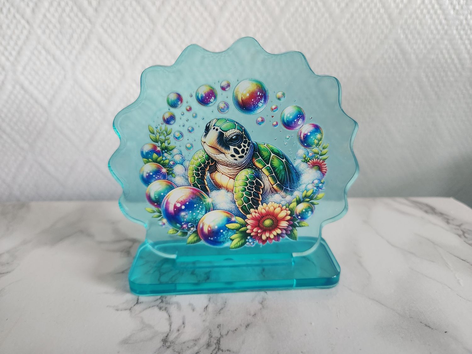 Déco ondulée personnalisée sur socle