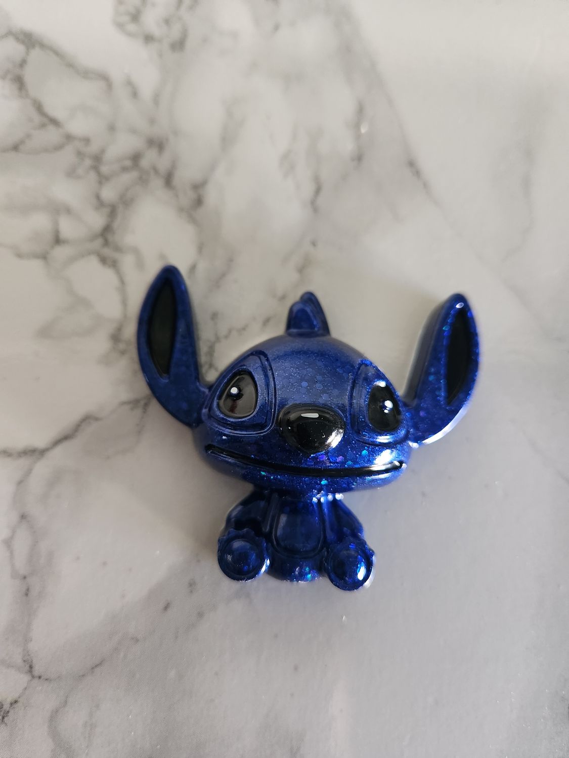 Stitch bleu pailleté