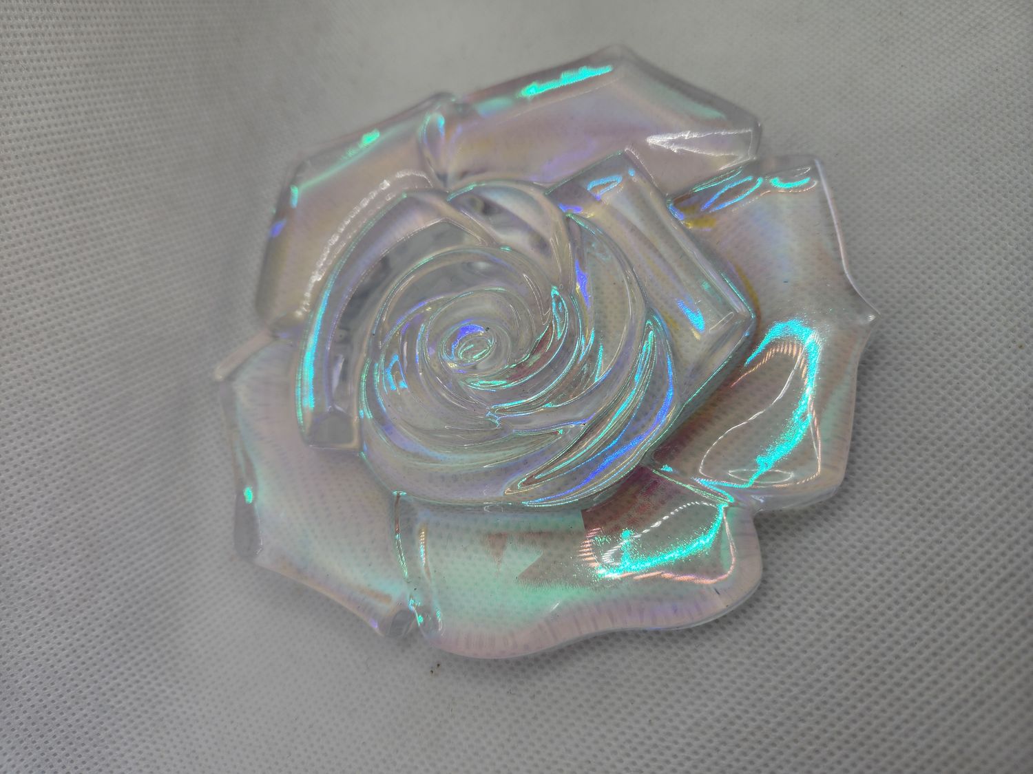 Sous verre Rose transparent holographique