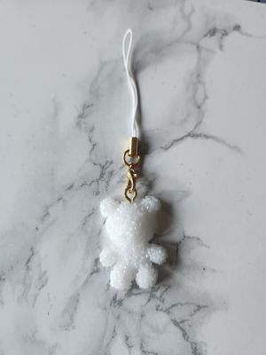 Bijou ourson cristaux blanc