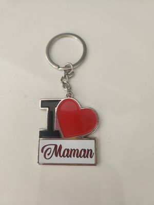 Porte clé métal I love personnalisé