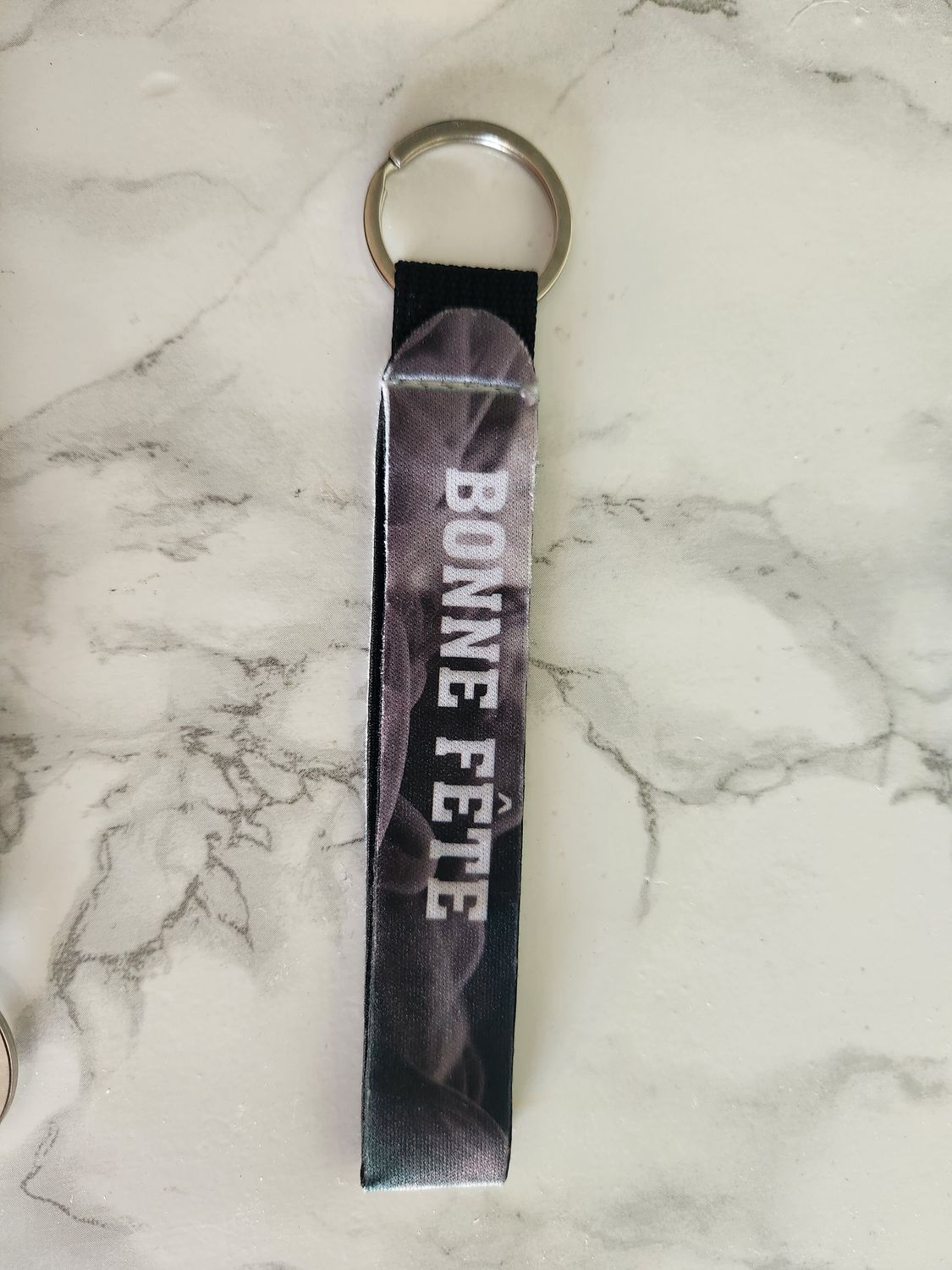 Porte clé lanière bonne fête super papa