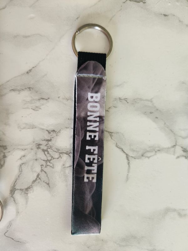Porte clé lanière bonne fête super papa