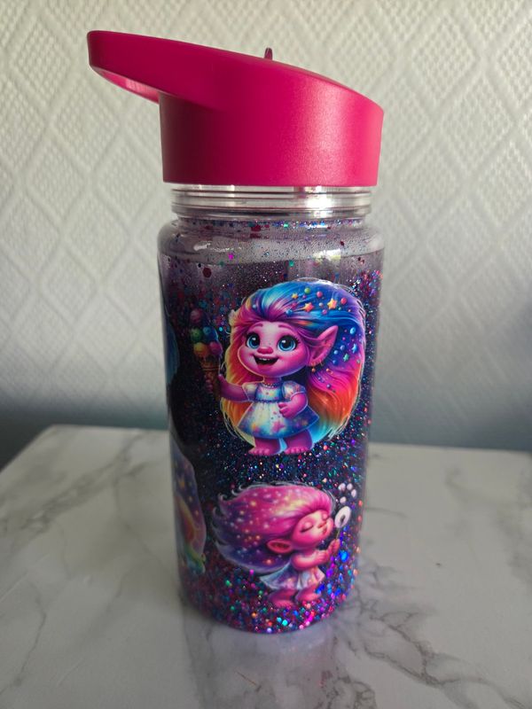 Gobelet enfant double paroi rose foncé personnalisé