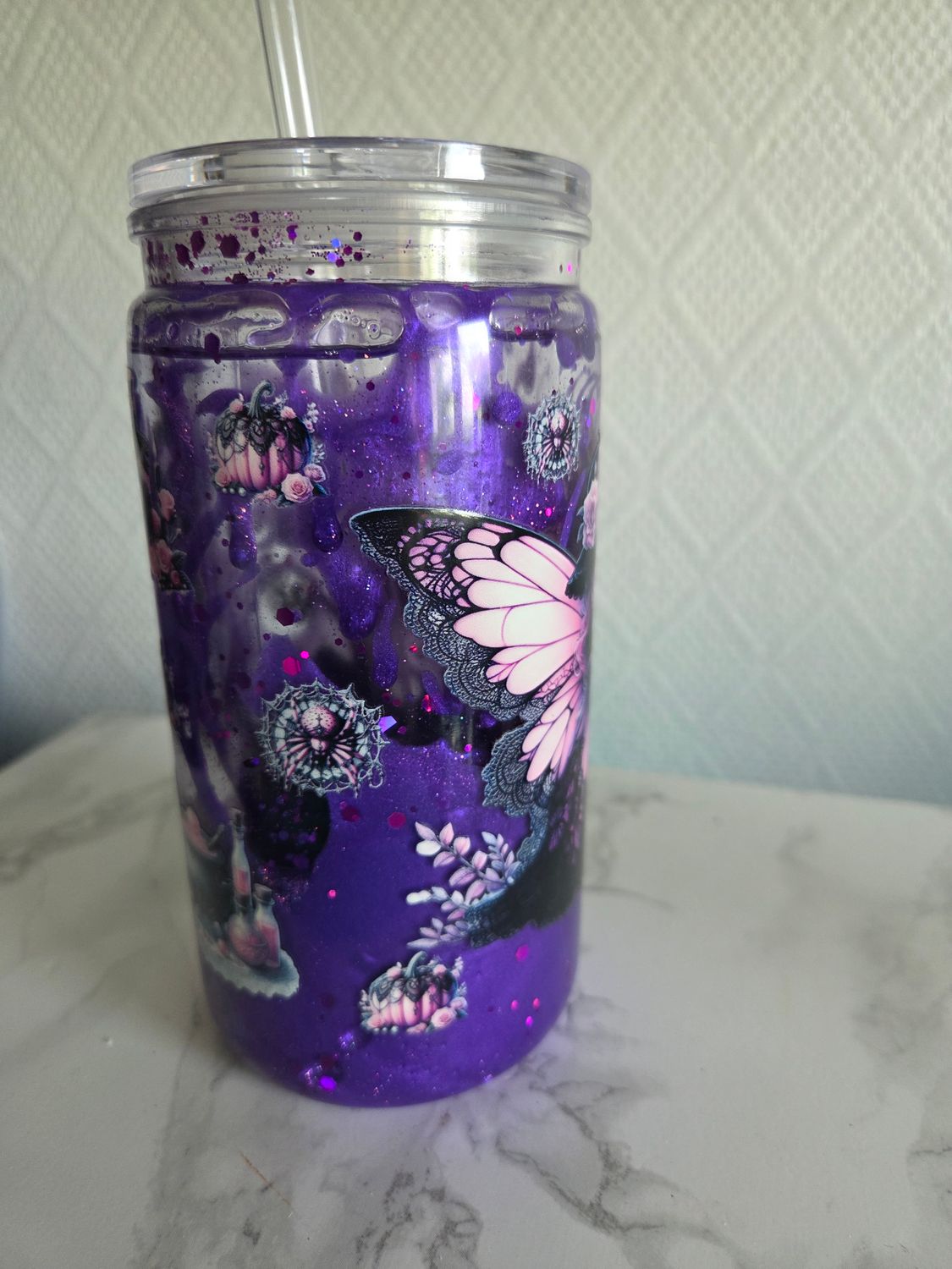 Gobelet lave violet gothique pink