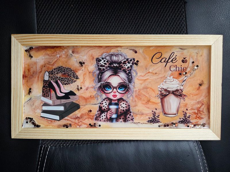 Cadre en bois Café Chic