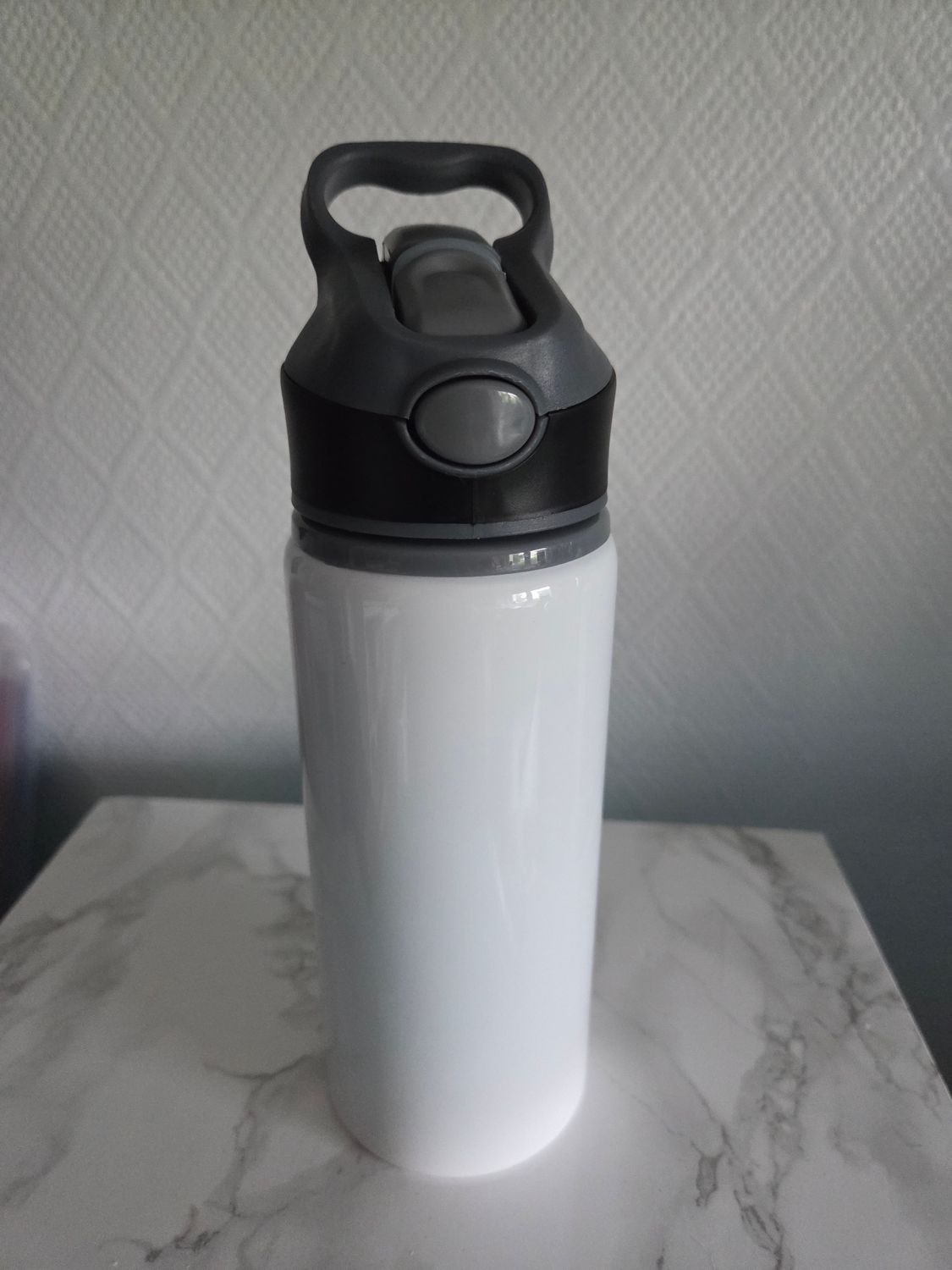 Gourde sport bouchon clip alu 650ml