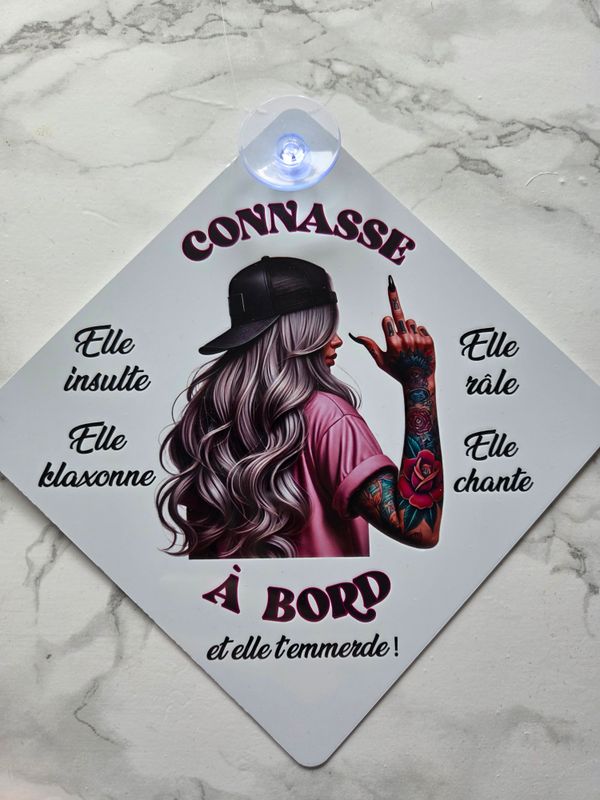 Panneau ventouse auto personnalisé