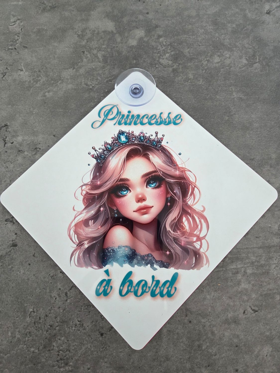 Panneau ventouse auto Princesse à bord #2