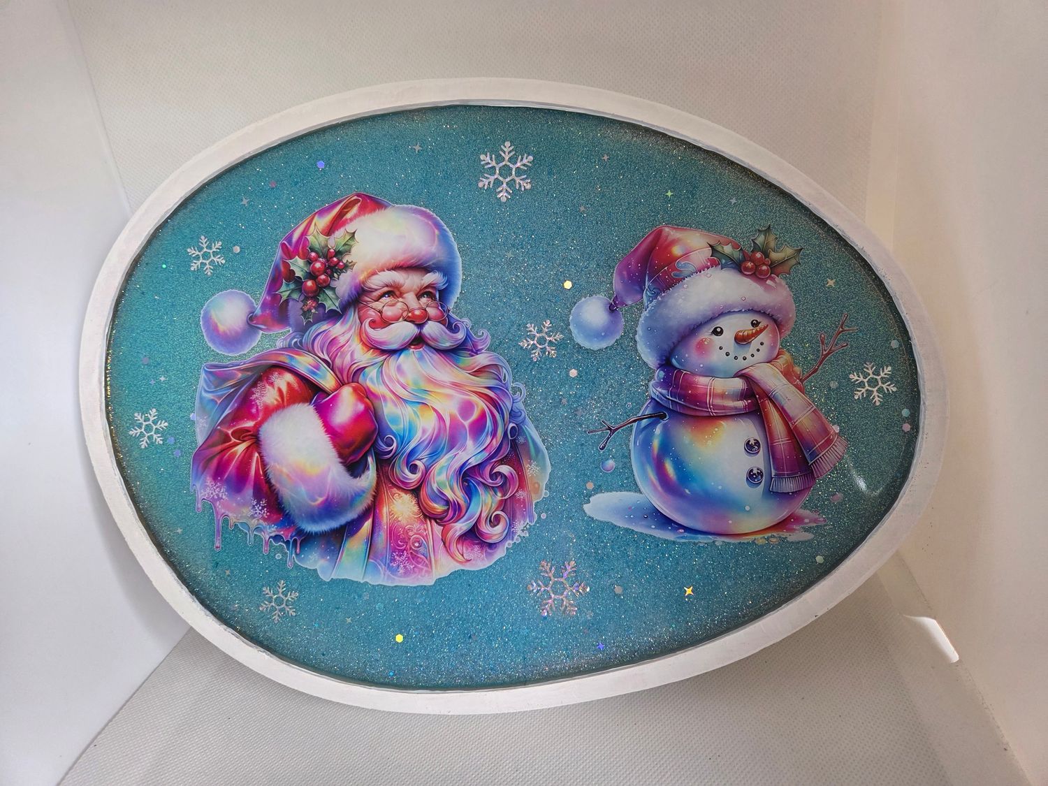 Plateau Père Noël et Snowman holo Plateau Père Noël et Snowman holo