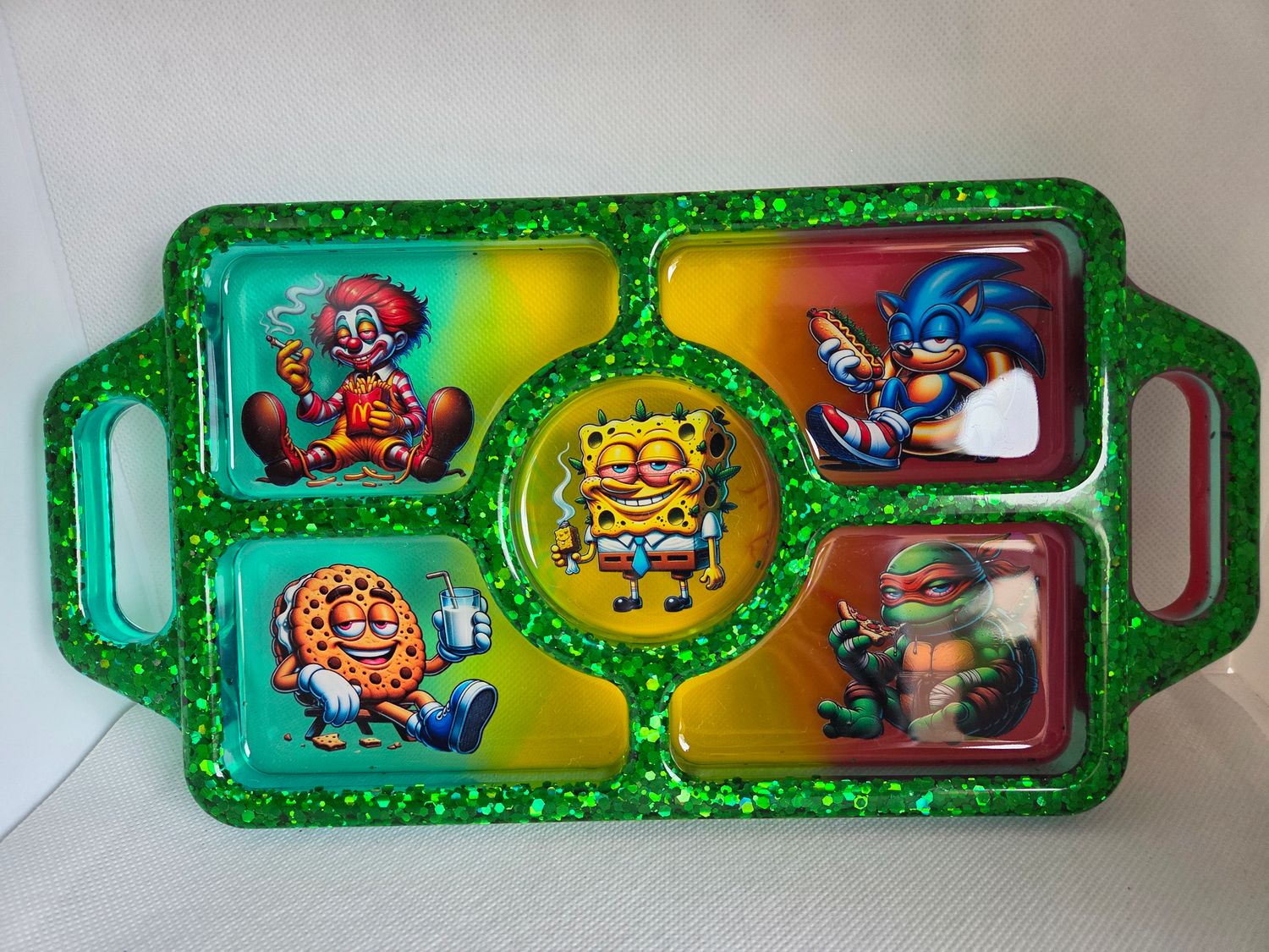 Plateau à compartiments Rasta détente