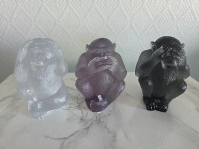 Trio singes de la sagesse personnalisé