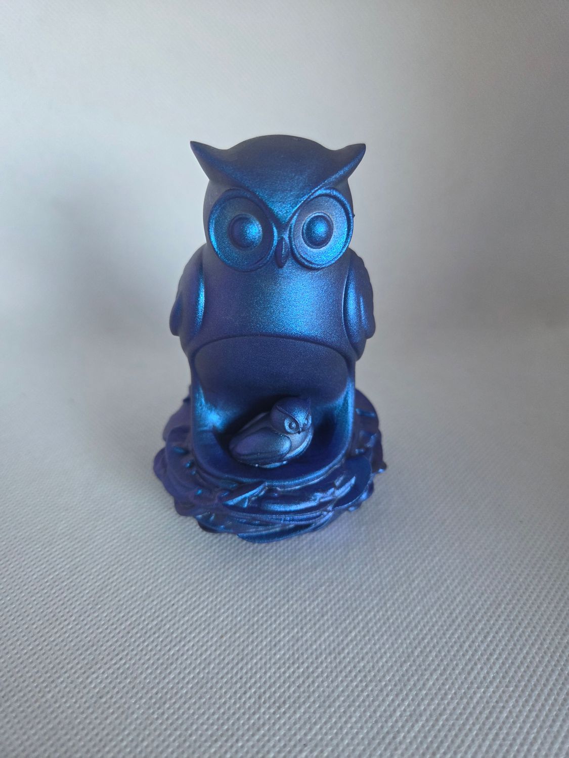 Maman hibou et son bébé personnalisé