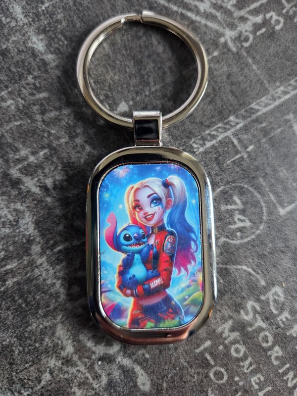 Porte clé médaillon Harley Stitch