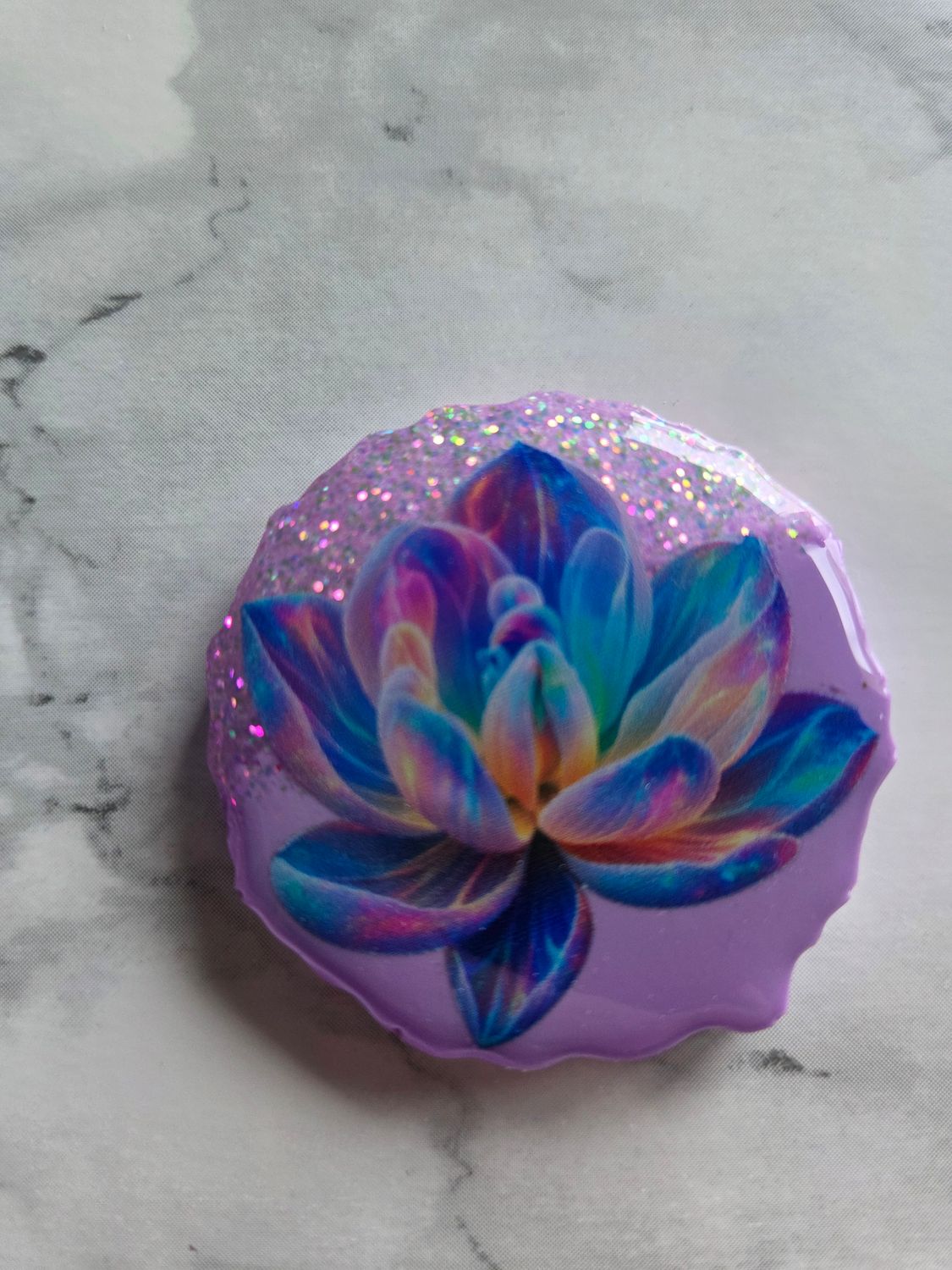 Magnet / Popsocket Lotus arc en ciel