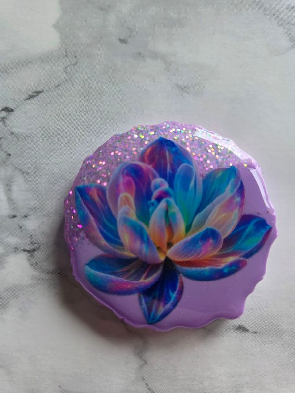 Magnet / Popsocket Lotus arc en ciel