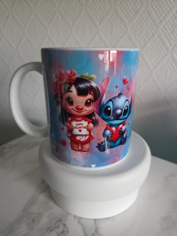 Tasse Lilo & Stitch St valentin