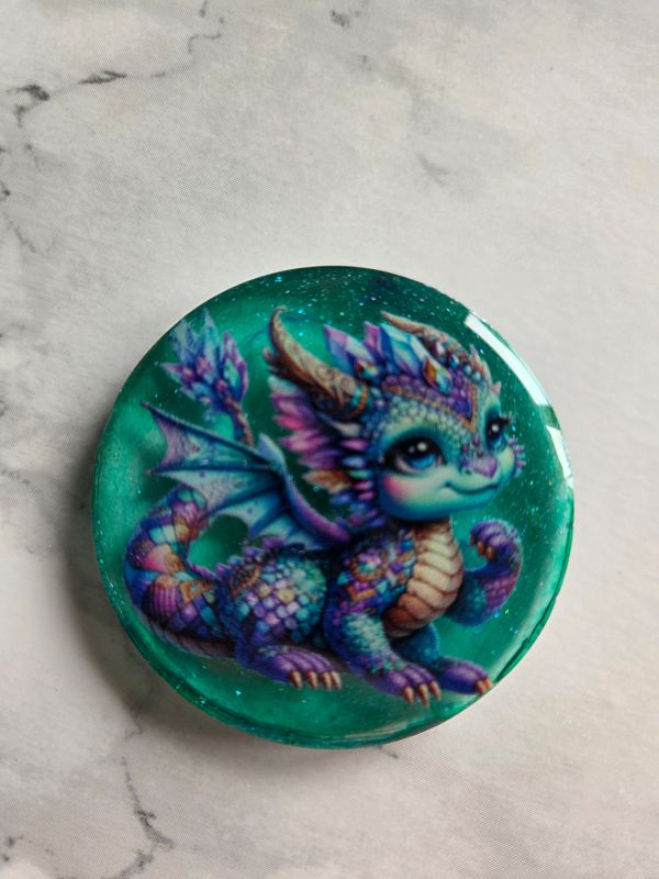 Magnet / Popsocket Dragon multicolore