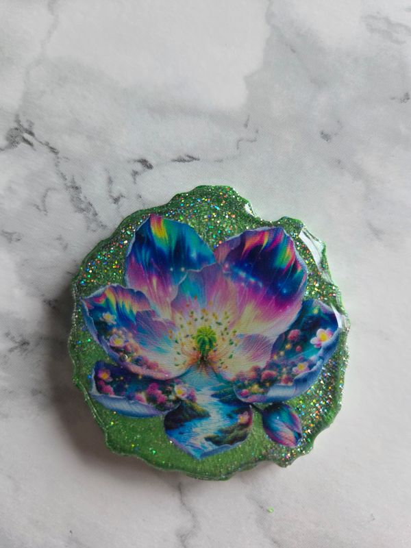 Magnet / Popsocket lotus aurore boréale