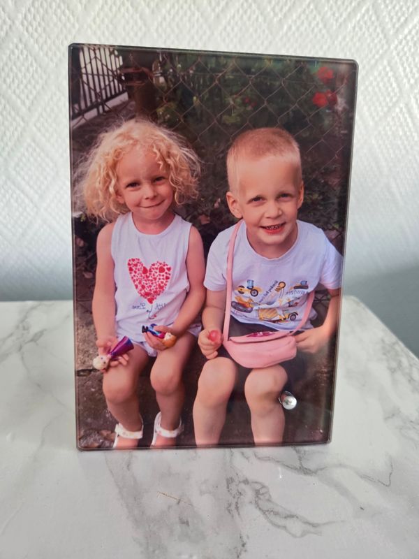 Cadre en verre trempé personnalisé