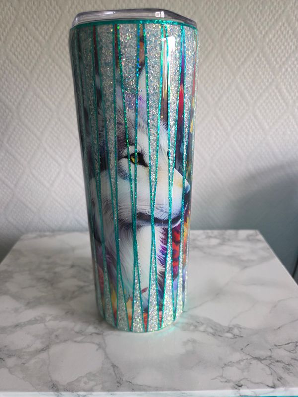 Tumbler 20oz Loup Mindblender turquoise