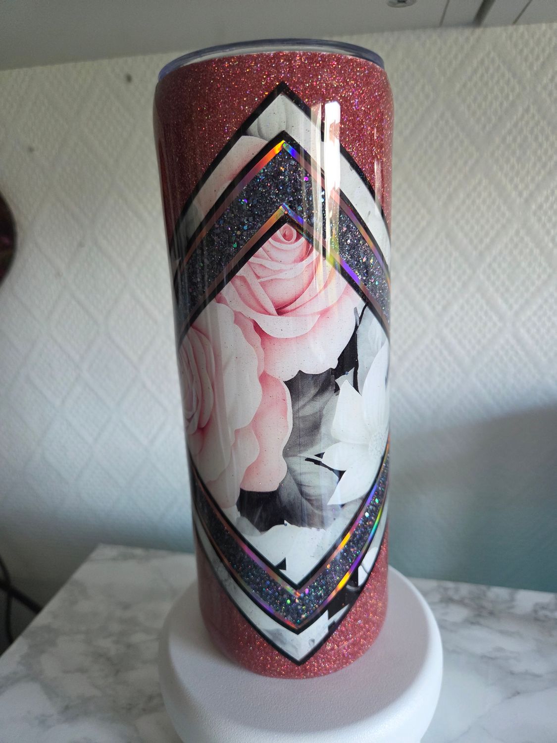 Tumbler 20oz Helix roses