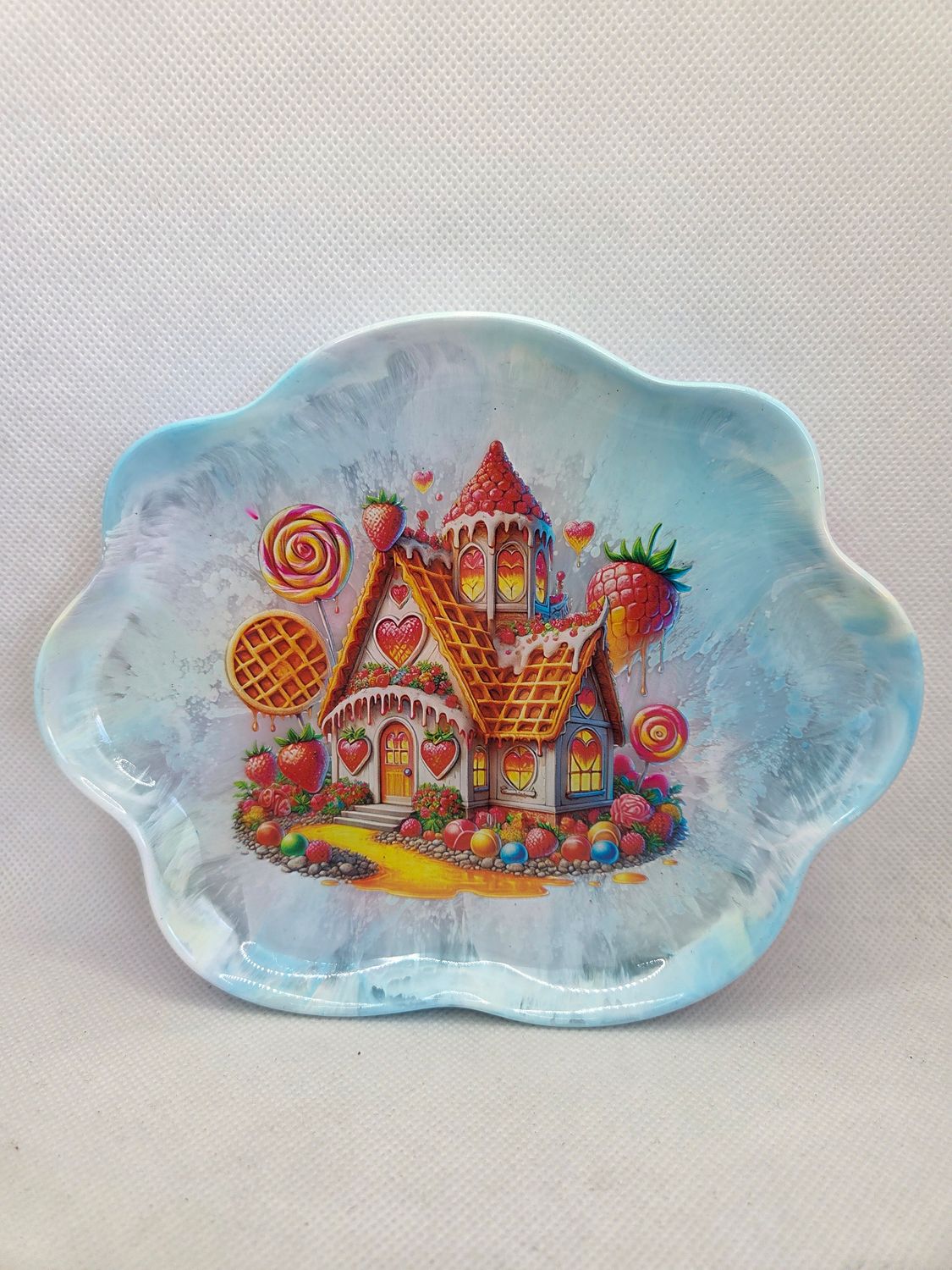 Vide poche nuage maison gaufre fraises