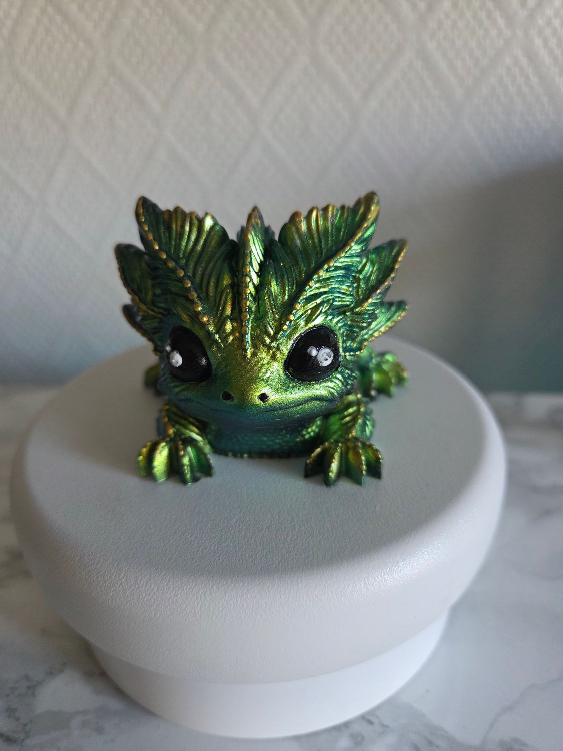 Axolot vert caméléon et bronze