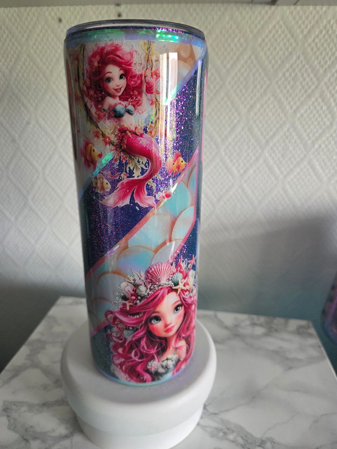 Tumbler 20oz Mermaids holographique